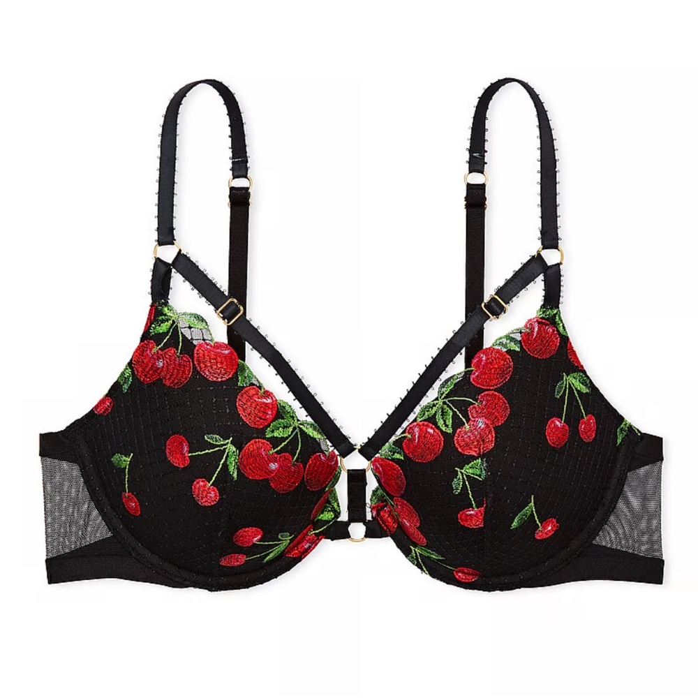 Victoria’s Secret VERY SEXY Cherry Embroidery Push-Up Bra